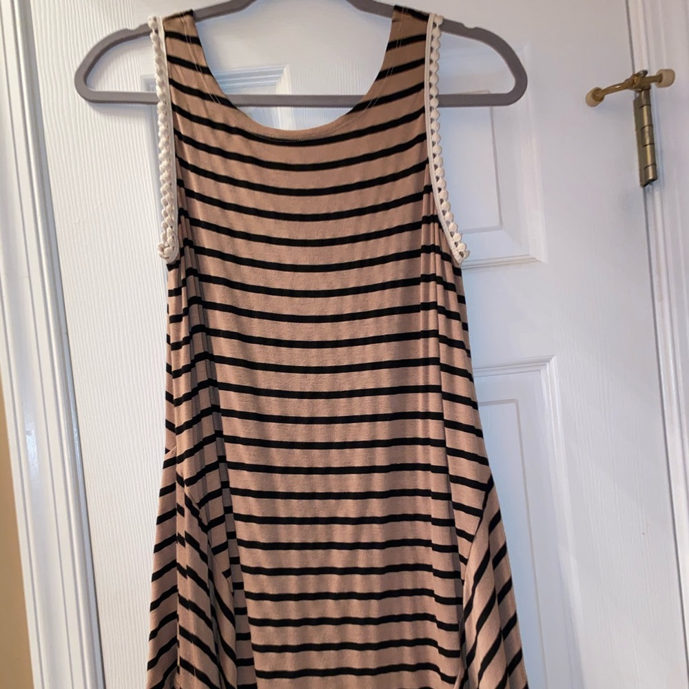Altar’d State brown & black stripe tank top size S